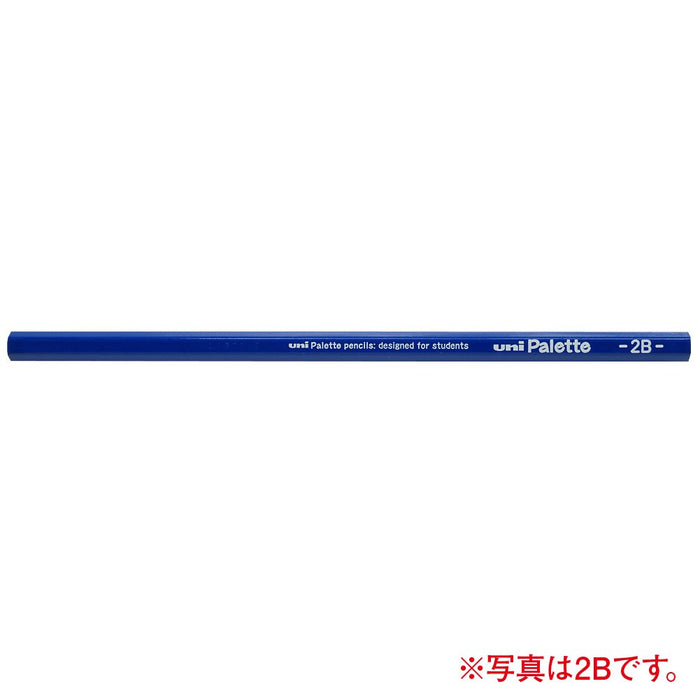 Mitsubishi Pencil Uni Palette 4B Pastel Blue Drawing Pencil Pack of 12