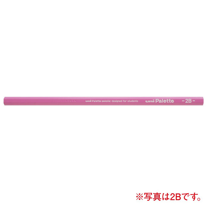 Mitsubishi Pencil Uni Palette B Drawing Pencil Red Pastel Pink Pack of 12