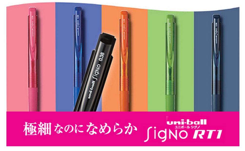 三菱铅笔 Signo RT1 蓝色凝胶圆珠笔替换芯 0.28 毫米 10 支