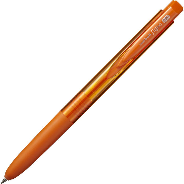 Mitsubishi Pencil Signo Rt1 Gel Ballpoint Pen 0.28mm Orange Pack of 10