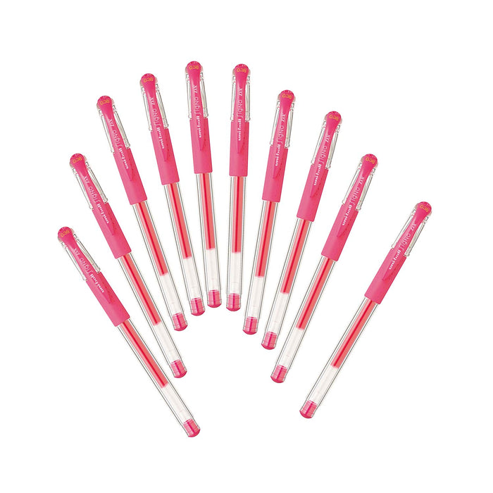 Mitsubishi Pencil Uniball Signo Gel Ballpoint Pen 0.38 Baby Pink 10 Pieces