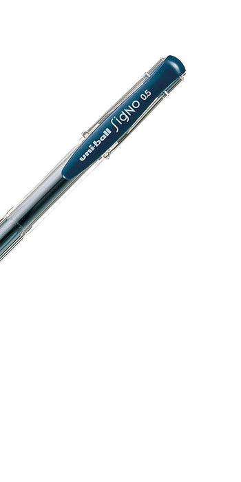 Mitsubishi Pencil Uniball Signo Standard UM-100 0.5mm Gel Ballpoint Pen Blue Black