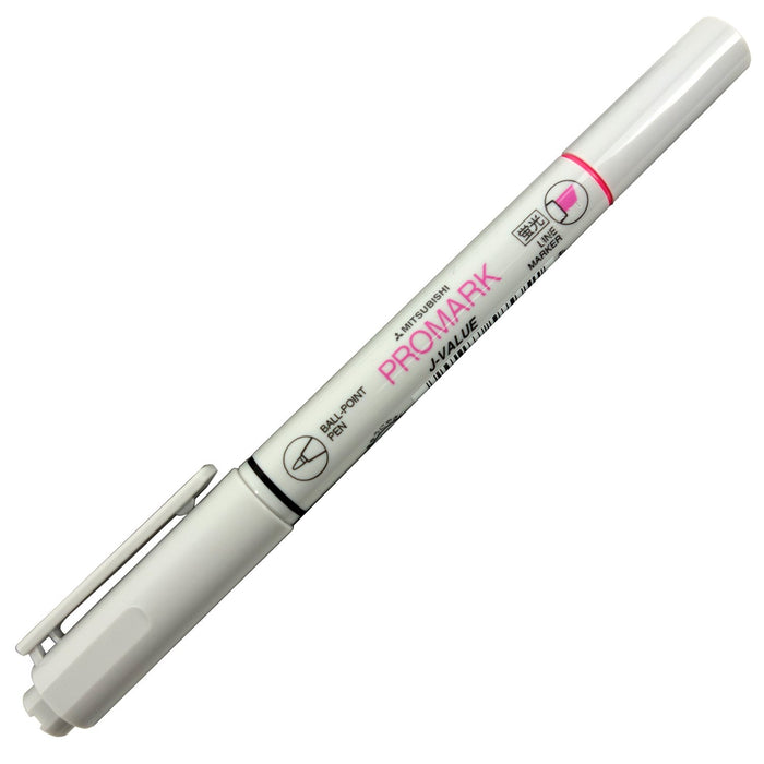 三菱鉛筆 ProMark Pb105T.13 雙功能螢光筆原子筆 桃色 10支裝