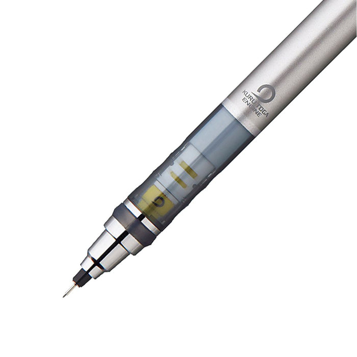 Mitsubishi Pencil Kurtoga Mechanical Pencil 0.3 Silver with Automatic Lead Rotation