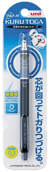 Mitsubishi Pencil Kurutoga Mechanical Pencil 0.3 Auto Lead Rotation Black M34501P.24