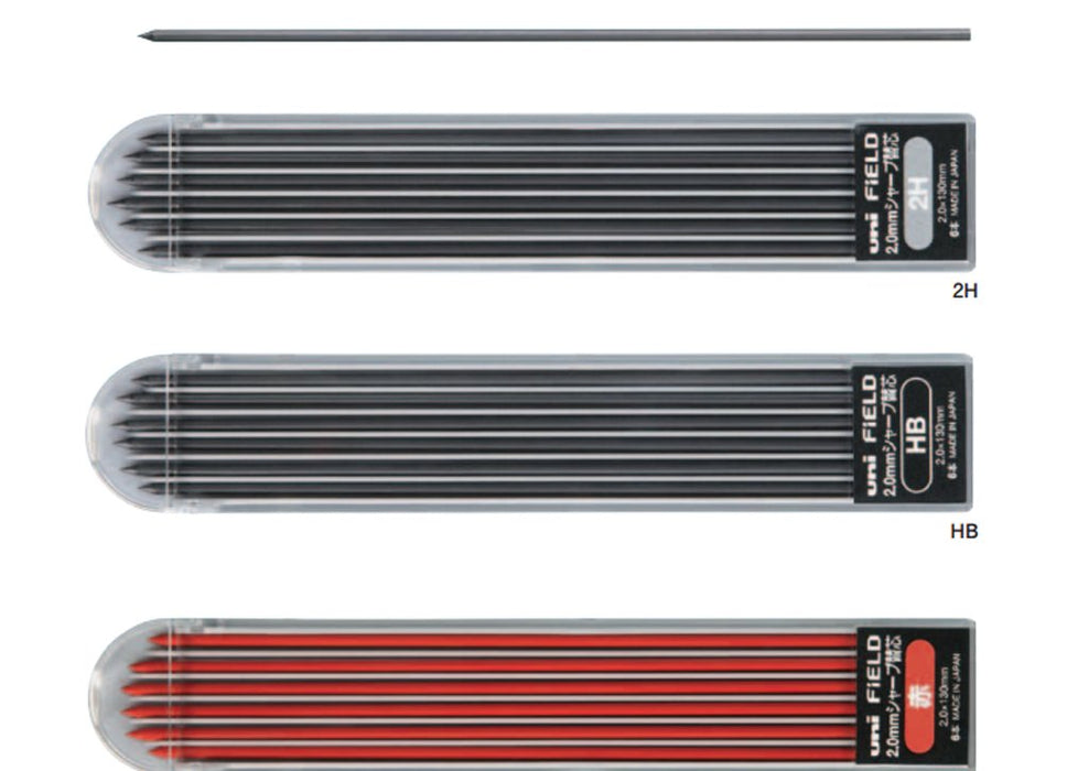 Mitsubishi Pencil 2H Mechanical Pencil Lead Field 2.0 10 Pieces U202101P2H