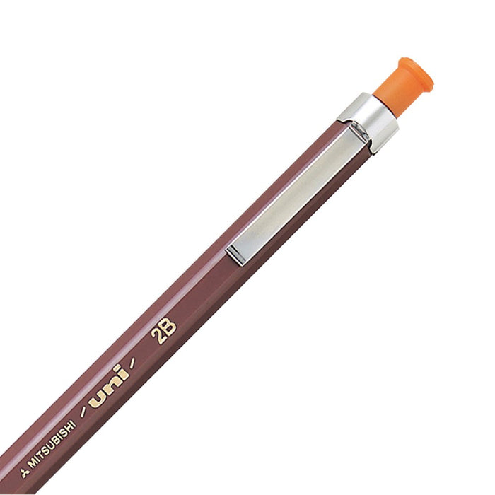 Mitsubishi Pencil Uni Holder 2B Mechanical Pencil - Architectural Orange Mh5002B