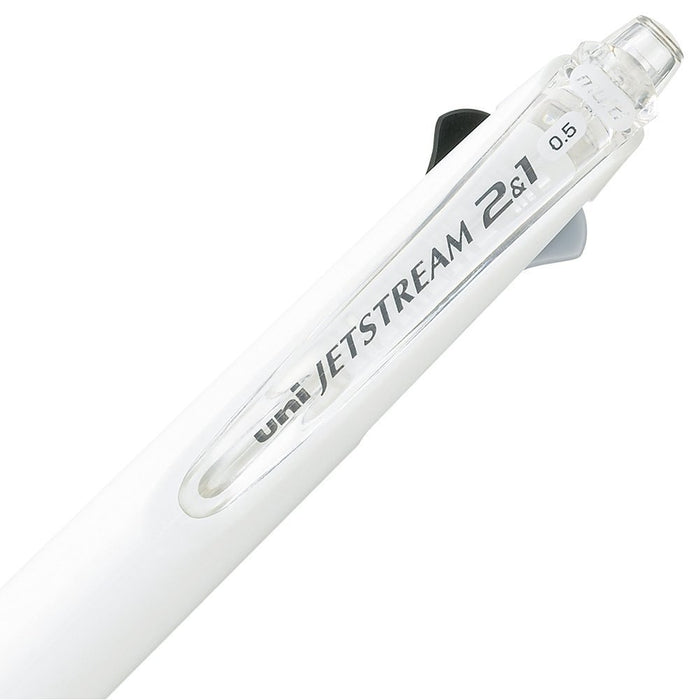 Mitsubishi Pencil Jet Stream 2&1 Multi-Function Pen 0.5mm White Easy to Write