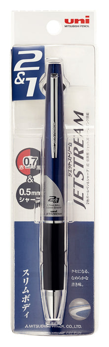 Mitsubishi Pencil Jet Stream 2&1 Multi-Function Pen 0.7 Navy Easy Write