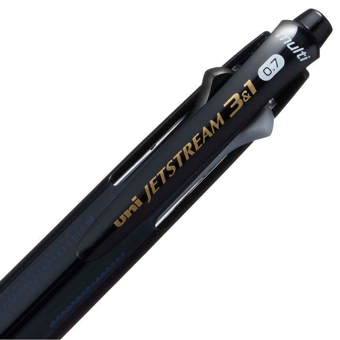 Mitsubishi Pencil Jet Stream Multi-Function Pen 3-in-1 0.7mm Transparent Black