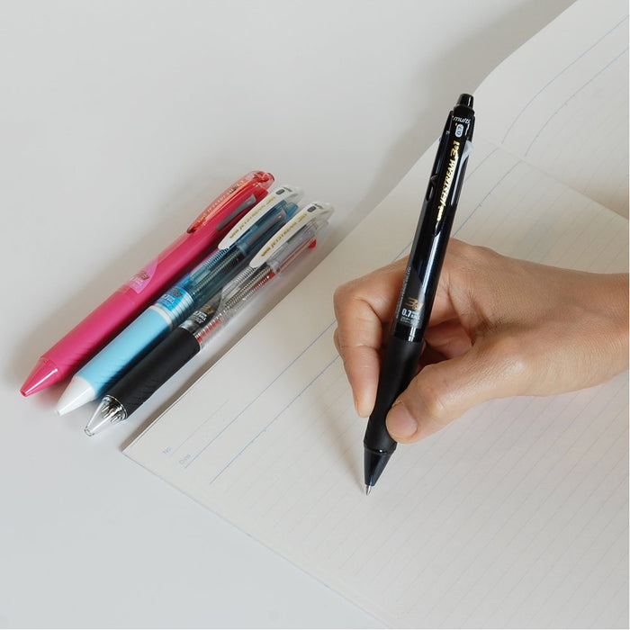 Mitsubishi Pencil Jet Stream 3-in-1 Multi-Function Pen 0.7mm Transparent Easy to Write