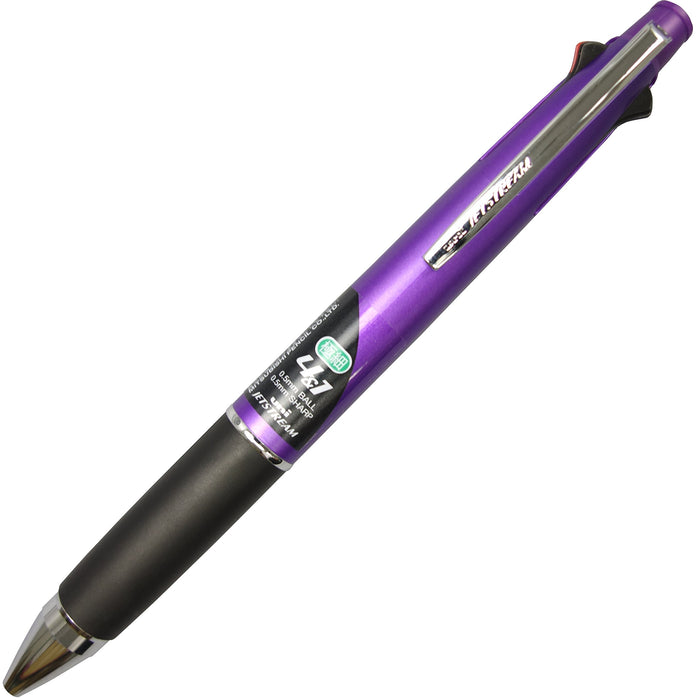 Mitsubishi Pencil Multifunction Jet Stream Pen 4&1 0.5 Easy-Writing Purple