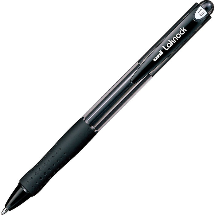 Mitsubishi Pencil Oil-Based Black Ballpoint Pen - Berry Raku Knock 1.0 SN10010