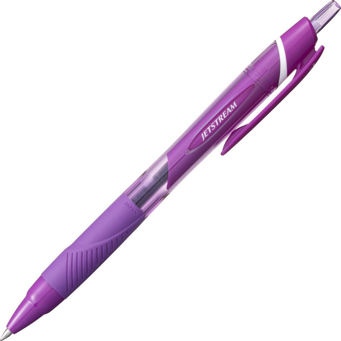 Mitsubishi Pencil Jet Stream 0.7 Purple Oil-Based Ballpoint Pen Easy to Write Pack of 10