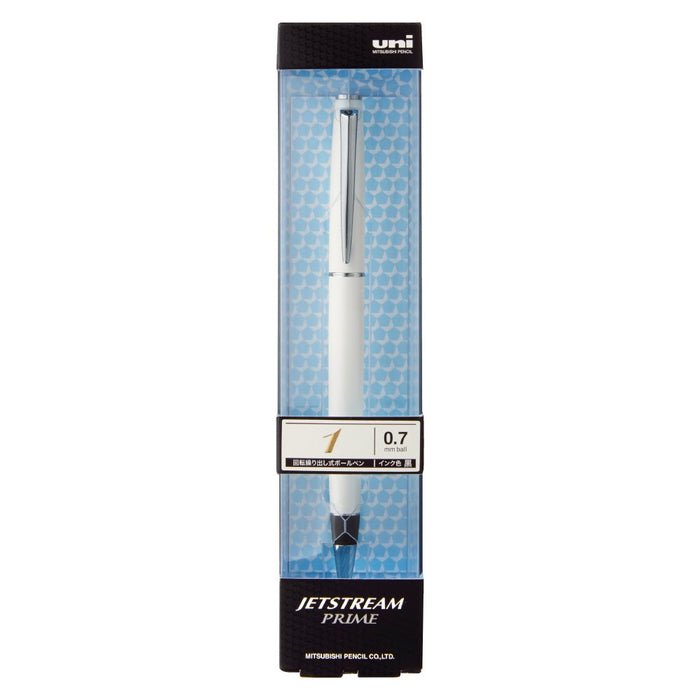 Mitsubishi Pencil Jet Stream Prime 0.7 Oil-Based Ballpoint Easy Write Pearl White