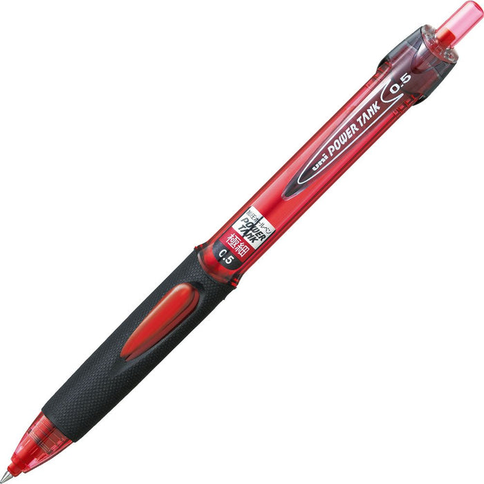 Mitsubishi Pencil Power Tank Sn-200Pt-05 Oil-Based Red Ballpoint Pen - 15 Pack