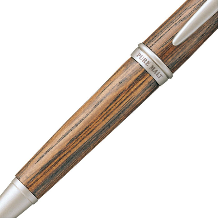 Mitsubishi Pencil Pure Malt Dark Brown Oil-Based Ballpoint Pen 0.7 Point