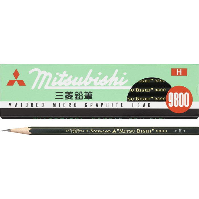 Mitsubishi Pencil H Grade 9800 - Pack of 12 Pencils