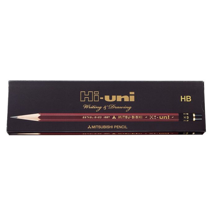 Mitsubishi Pencil High Uni K HB Paper Box Pack of 12 Pencils