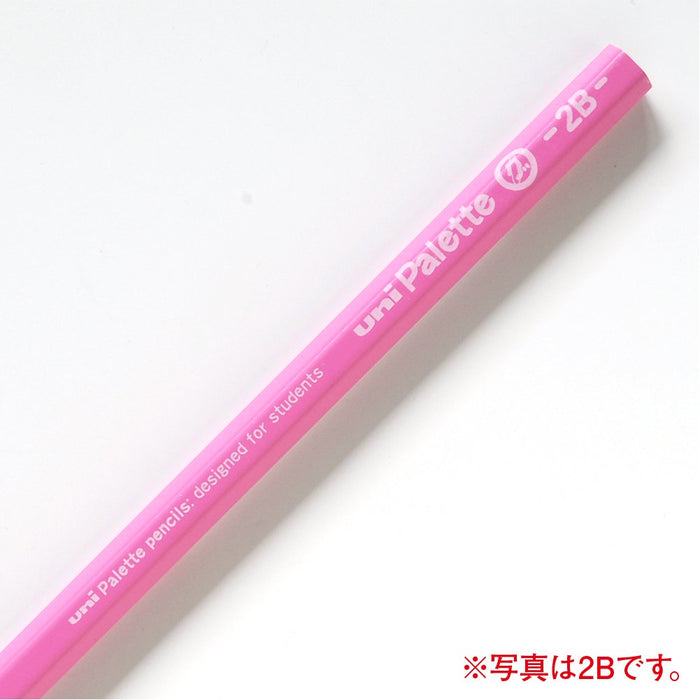 Mitsubishi Pencil Uni Palette B Non-Slip Pink Scraping Gripper Pack of 12