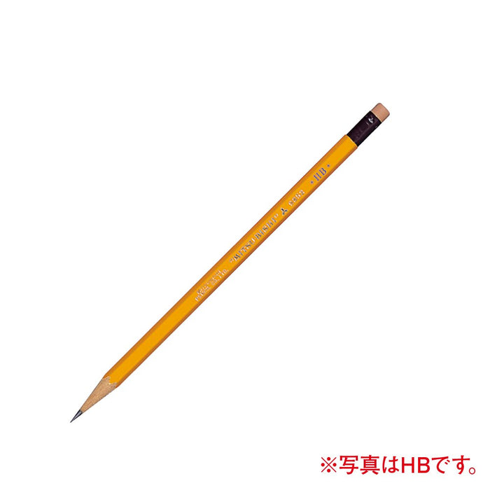 三菱铅笔 9852 B 带橡皮擦 - 12 支装高品质铅笔