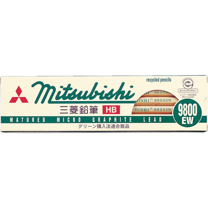 Mitsubishi Pencil 9800Ew 2B - Eco-friendly Recycled Pencils Pack of 12