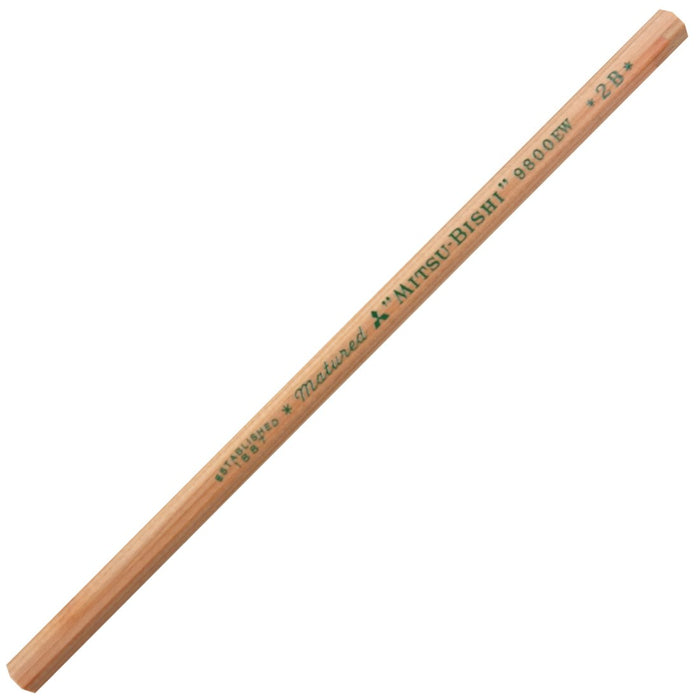 Mitsubishi Pencil 9800Ew 2B - Eco-friendly Recycled Pencils Pack of 12