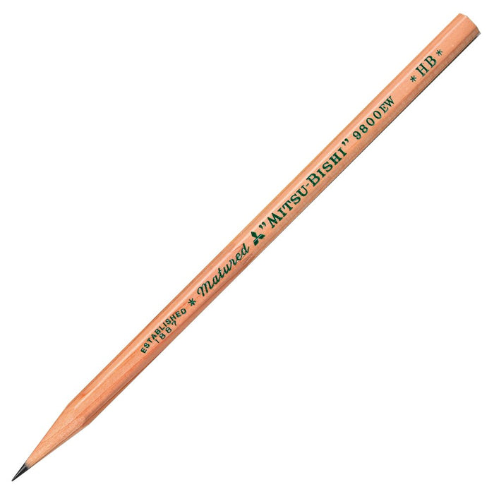 Mitsubishi Pencil 9800Ew HB Eco-friendly Recycled Pencils Pack of 12