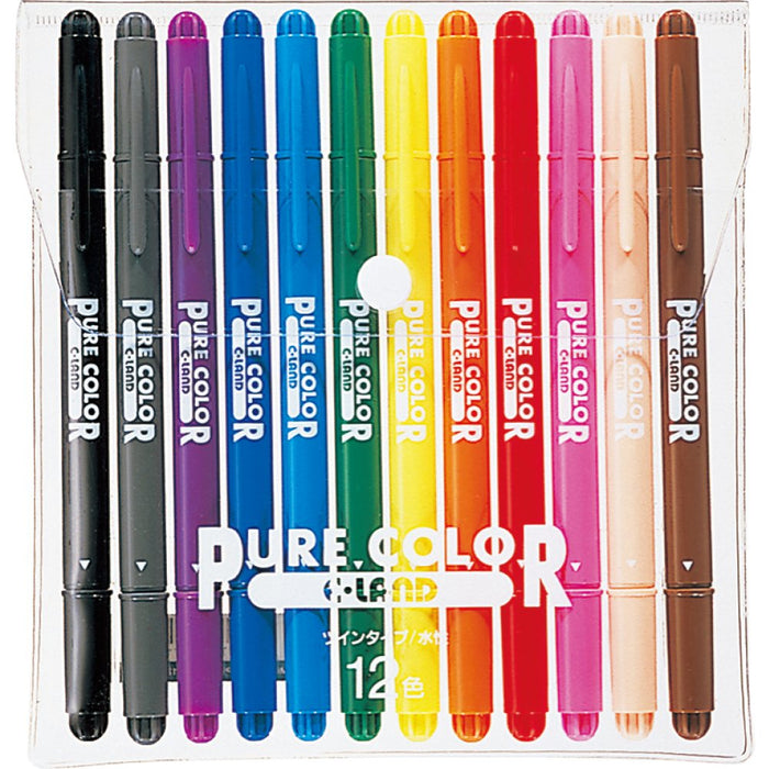 Mitsubishi Pencil 12 Colors Water Based Pure Color Pen Set