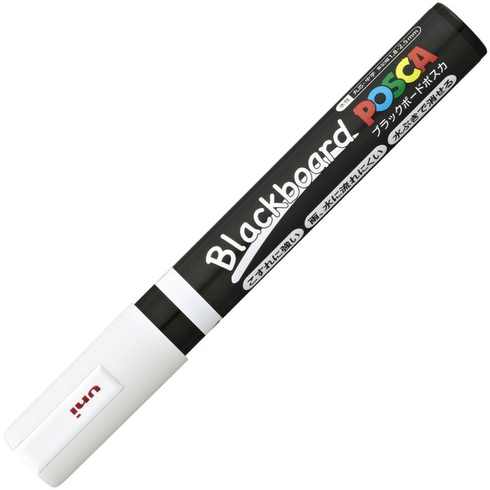 Mitsubishi Pencil Medium Point White Water-Based Pen 10-Pack Posca Black Board