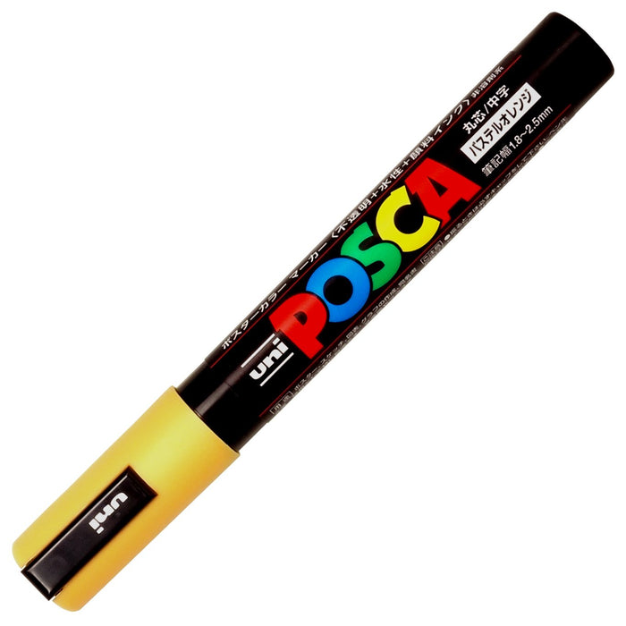 Mitsubishi Pencil Posca Medium Point Water-Based Pen Pastel Orange 10-Pack