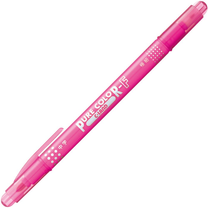 Mitsubishi Pencil Pure Color F Pink Water-Based 10-Piece Pen Set