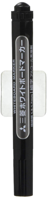 Mitsubishi Pencil Fine Point Round Lead Black Whiteboard Marker - 10 Pieces Pack