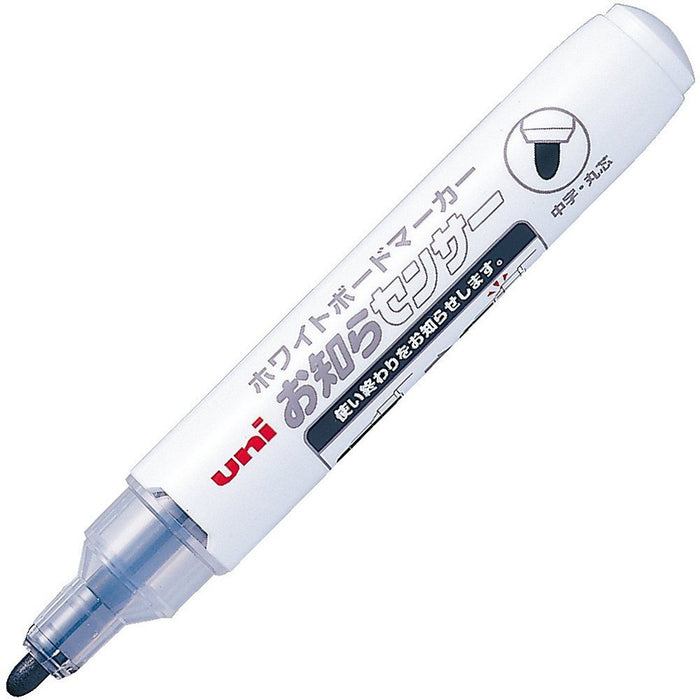 Mitsubishi Pencil Medium Point Black Whiteboard Marker Round Lead 5 Pack Pwb1204M5P.24