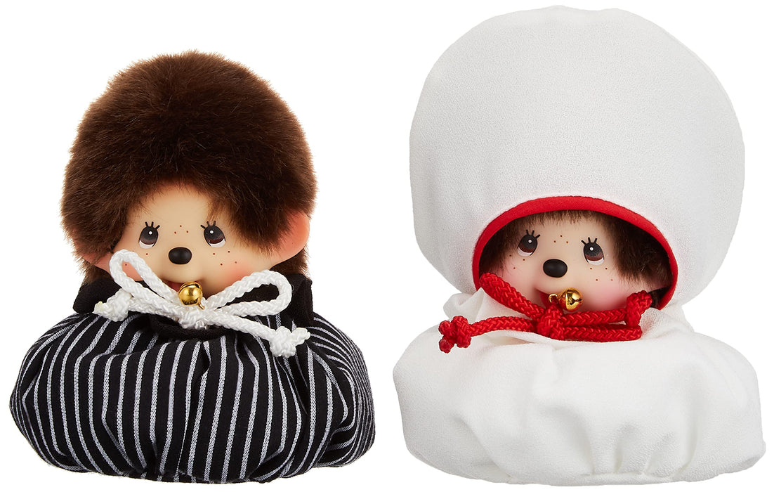 Sekiguchi Monchhichi Wedding Mascot Set Japanese Style Plush Toy 17cm Height