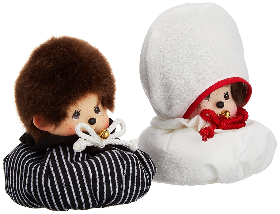 Sekiguchi Monchhichi Wedding Mascot Set Japanese Style Plush Toy 17cm Height