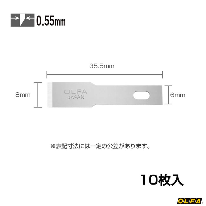 Olfa Art Knife Pro 10 件替換平刀片套裝 - XB157H Olfa