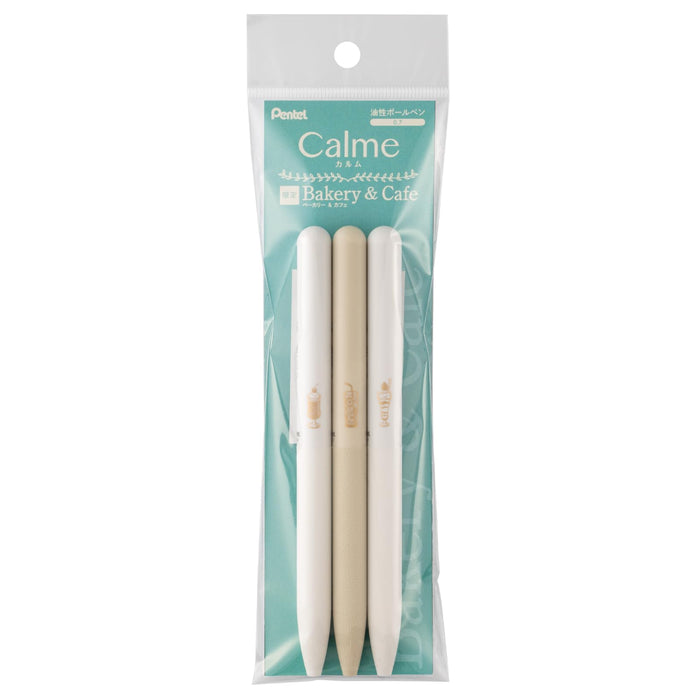 Pentel One Point Calme Pure Cafe 圆珠笔 3 种类型 - Xbxast1