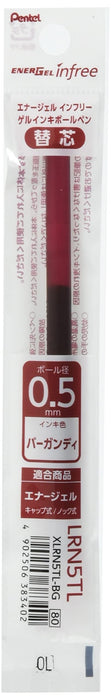 Pentel Energel 0.5mm Burgundy Ballpoint Pen Refill Pack of 10