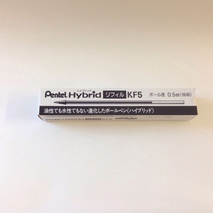 Pentel Hybrid KF5-A Ballpoint Pen Refill 10 Pack