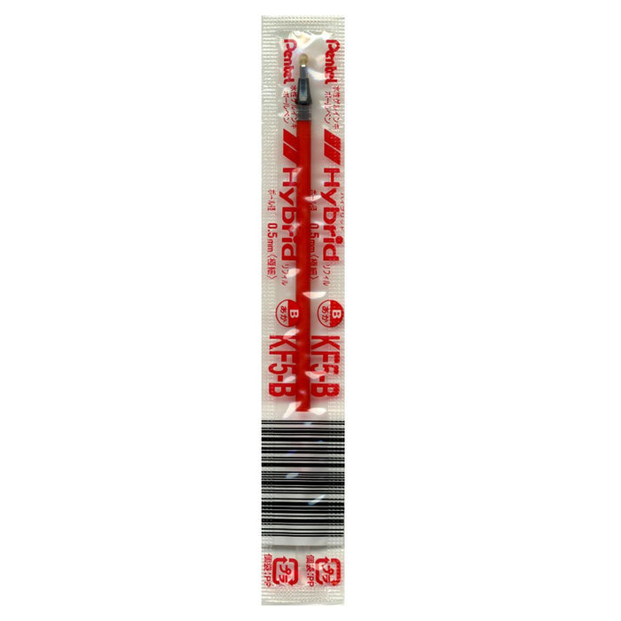 Pentel Red Hybrid 0.5 圆珠笔替换芯 10 件套