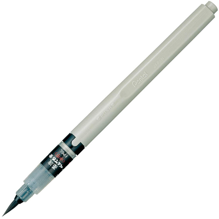 Pentel 中号黑色毛笔 Xfp6L - 优质墨水书写工具