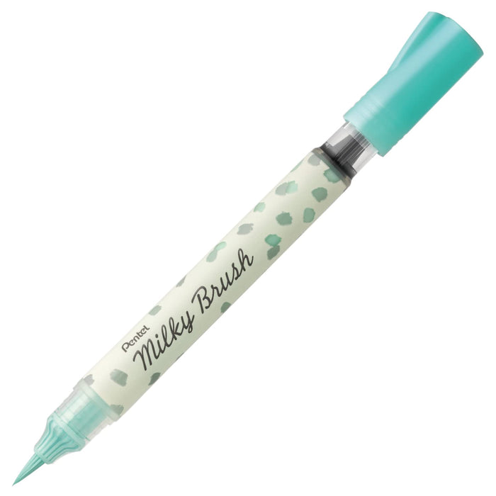 Pentel Pastel Mint Green Milky Brush Color Pen Xgfh-Pd Model