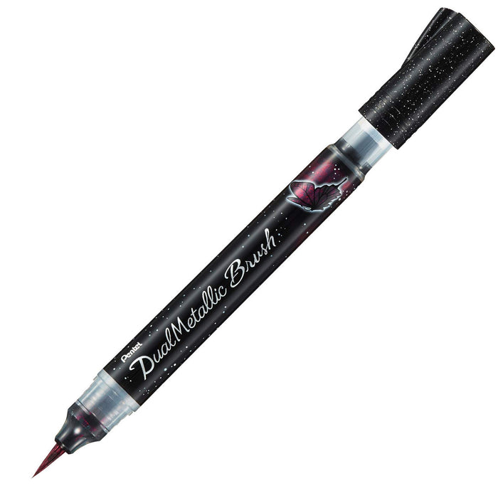 Pentel Dual Metallic Blush Black and Red Xgfh-Da Pen