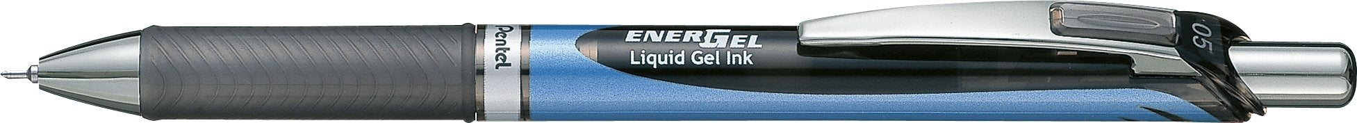 Pentel Energel Gel Ink Ballpoint Pen 0.5 Black Pack of 10