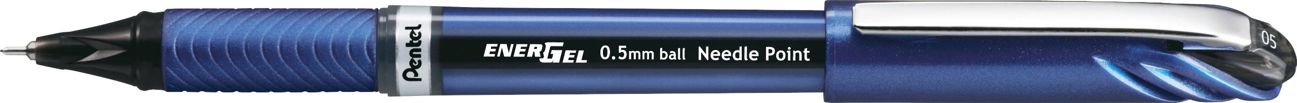 Pentel Energel Euro BLN25-A 10 支装 | 0.5 毫米黑色凝胶墨水圆珠笔