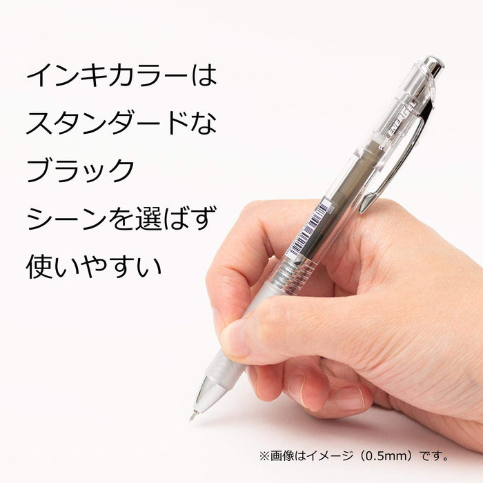 Pentel Energel 凝胶墨水圆珠笔 0.5 毫米 黑色 10 支装