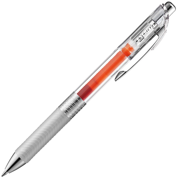 Pentel Energel 0.7 凝胶墨水圆珠笔 橙色 10 支装