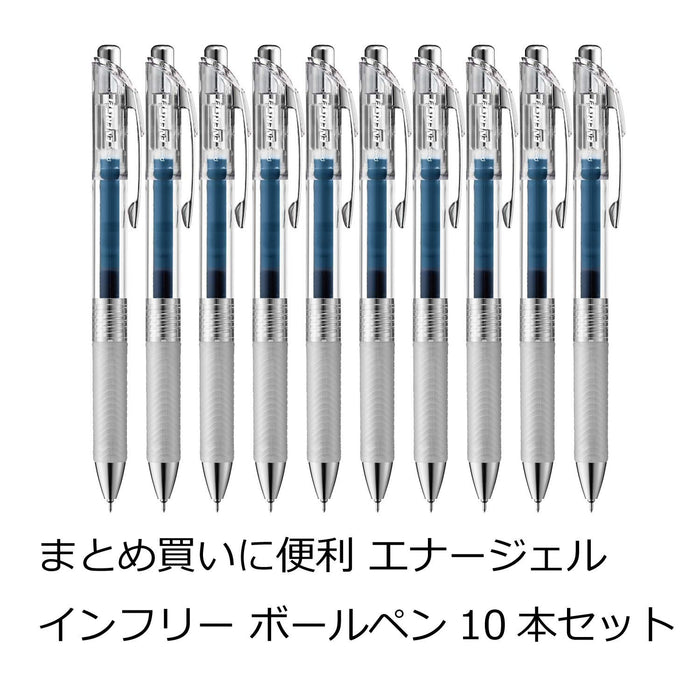 Pentel Energel Infree 0.4 藍黑色中性墨水原子筆 10 支裝