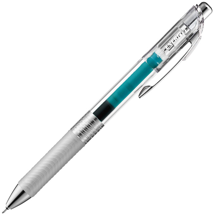 Pentel Energel Infree 0.5 绿松石蓝色凝胶圆珠笔 10 支装